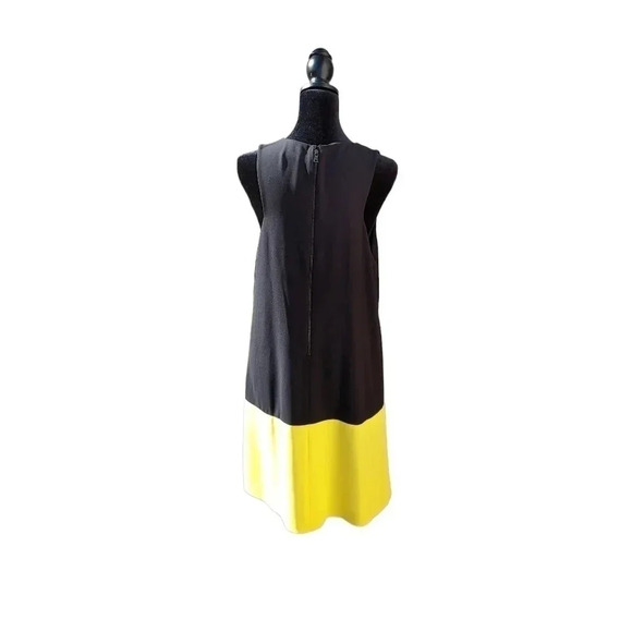 NWT Alice + Olivia Black and Lemon Dorma Dress Medium - Picture 3 of 10